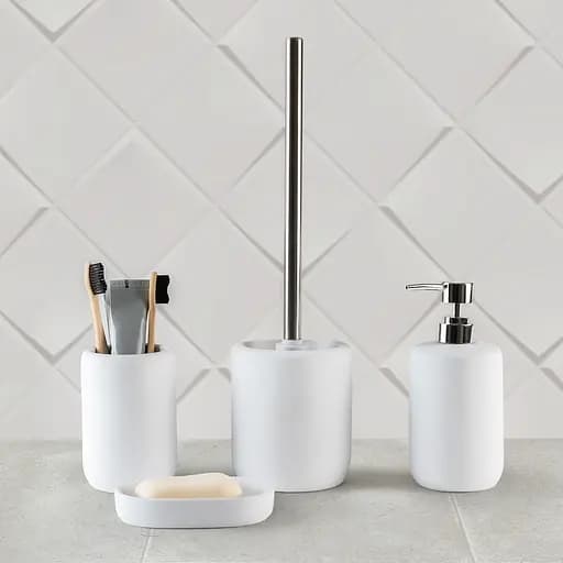 Набор аксессуаров для ванной комнаты МВМ My Home MVM-24 белый (MVM-MH-23 WHITE) - фото 2