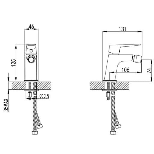 Смеситель для биде Corso 9620500 - фото 5