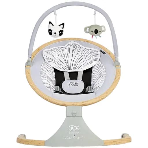 Заколисуючий центр Kinderkraft LUMI Wooden Grey - фото 1