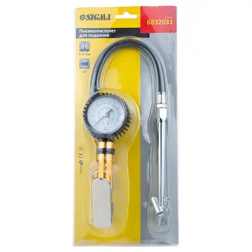 Пневмопистолет для накачивания колес Sigma с удлиненным наконечником (6832031) - фото 8