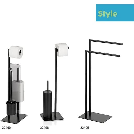 Набор аксессуаров для туалета Kela Style 20x20x71 см черный (22498) - фото 6