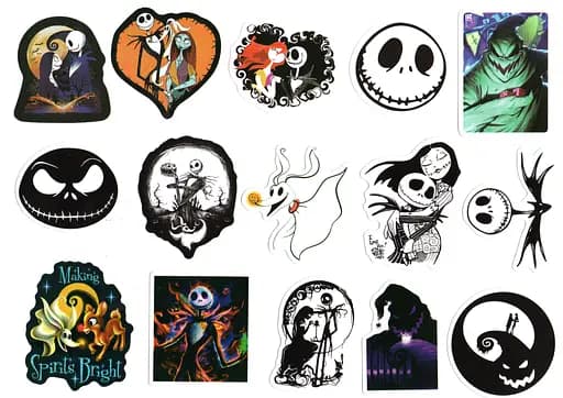 Стикерпак Набор наклеек Кошмар перед Рождеством The Nightmare Before Christmas 100 штук - фото 2