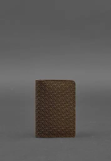 Мужской кожаный кард-кейс (визитница) 6.0 Карбон темно-коричневый - фото 2