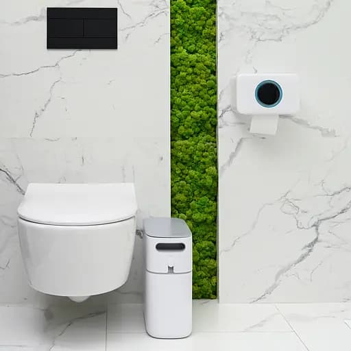 Набор аксессуаров для ванной комнаты МВМ My Home MVM-25 белый с серым (MVM-MH-25 WHITE/GRAY) - фото 15