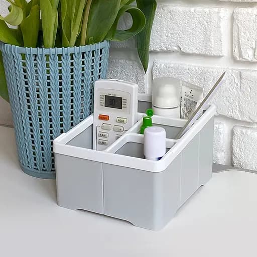 Набір аксесуарів для ванної кімнати МВМ My Home MVM-10 білий із сірим (MVM-MH-10 WHITE/GRAY) - фото 4