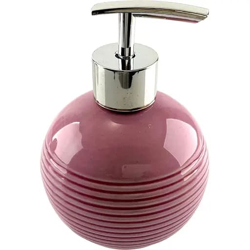 Набор аксессуаров для ванной комнаты No brand керамический розовый 4 предмета 17x14x10 см - фото 3