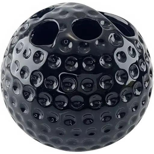 Набор аксессуаров для ванной комнаты No brand Гольф керамический черный 4 предмета 23x21x11 см - фото 5