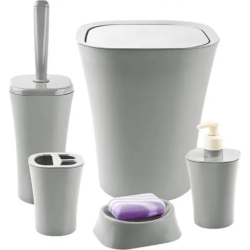 Набор для ванной комнаты Planet Stone серый (UP160) - фото 1