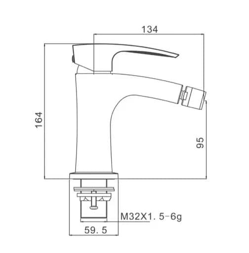 Змішувач для біде Gappo G5007-3 - фото 5