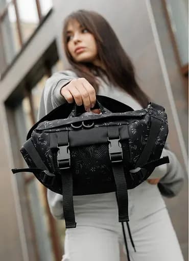 Женская сумка бананка Sambag Dynamicdart черный 38 × 21 × 7 см (80411702) - фото 10