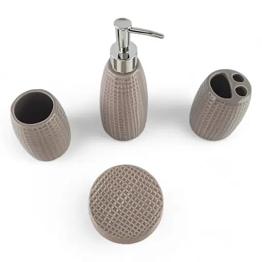 Набор для ванной керамический 25х23.5х8 см - фото 3