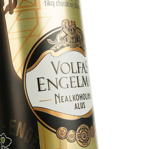 Пиво безалкогольное Volfas Engelman Lager светлое, ж/б, 0.568 л - фото 4