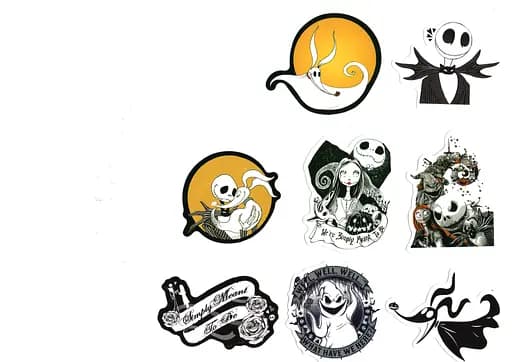 Стикерпак Набор наклеек Кошмар перед Рождеством The Nightmare Before Christmas 100 штук - фото 8