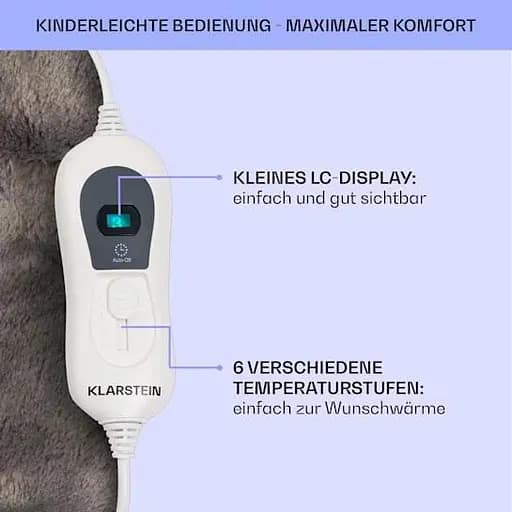 Электрическое одеяло Klarstein Dr. Watson SuperSoft (10033005) - фото 2