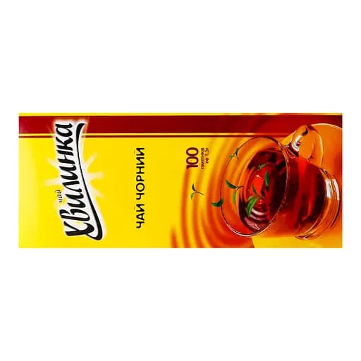 Чай черный Хвилинка байховый, 100 пакетиків по 1,5 г (918897) - фото 4