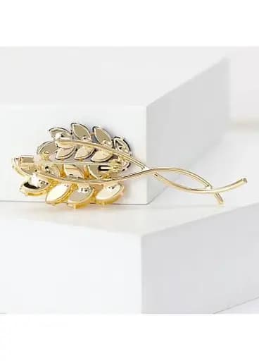 Брошь Колосья пшеницы колоски символ Украины желтые - фото 3