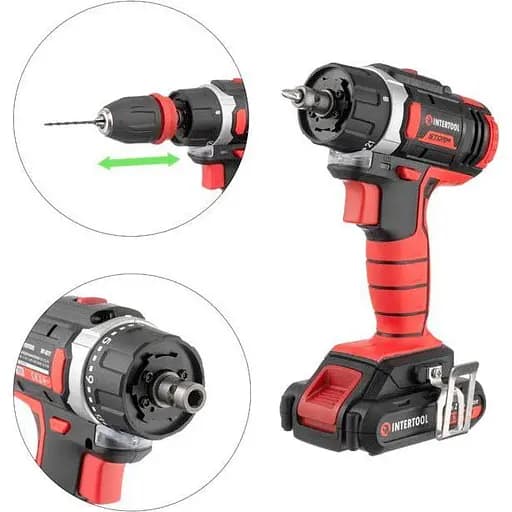 Дриль-шуруповерт Intertool WT-0317 18V 2x2Ah [89140] - фото 7
