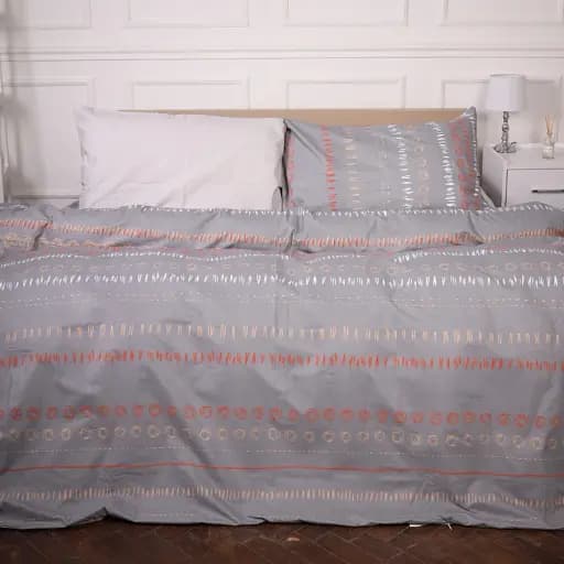 Наволочка MirSon Ranforce Elite 17-4841 Elisabetta 40х40 см коричнево-бежевая (2200009580147) - фото 2