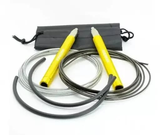Скакалка скоростная на алюминиевая подшипниках MadMax MFA-286 Speed ​​jump rope Yellow 3 м (MFA-286-YEL-U) - фото 2