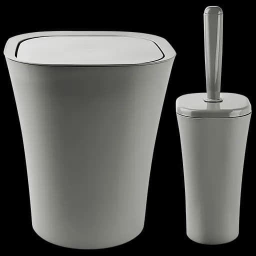 Набор для ванной комнаты Planet Papillon, 2 предмета, серый (UP165) - фото 1