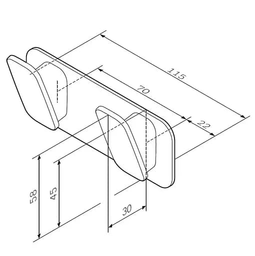Двойной крючок для полотенец AM.PM Inspire 2.0 A50A35600 - фото 7