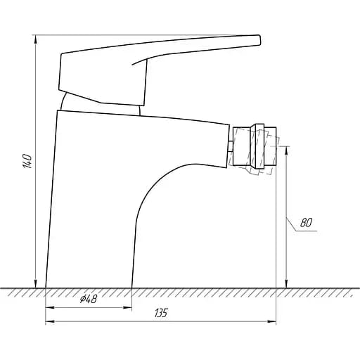 Смеситель для биде DOMINO SIRIUS DSV-106 - фото 4