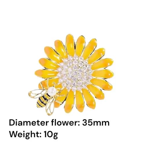 Брошь Цветок и пчела (158511344) - фото 3