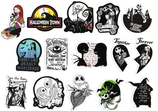 Стикерпак Набор наклеек Кошмар перед Рождеством The Nightmare Before Christmas 100 штук - фото 7