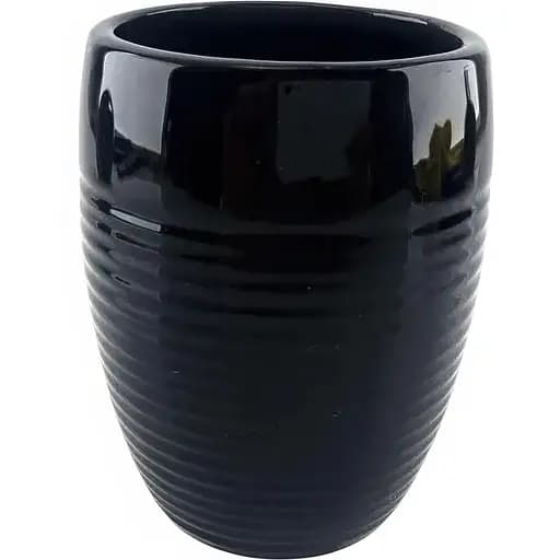 Набор аксессуаров для ванной комнаты No brand керамический черный 4 предмета 17x14x10 см - фото 4