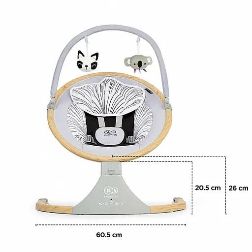 Заколисуючий центр Kinderkraft LUMI Wooden Grey - фото 13