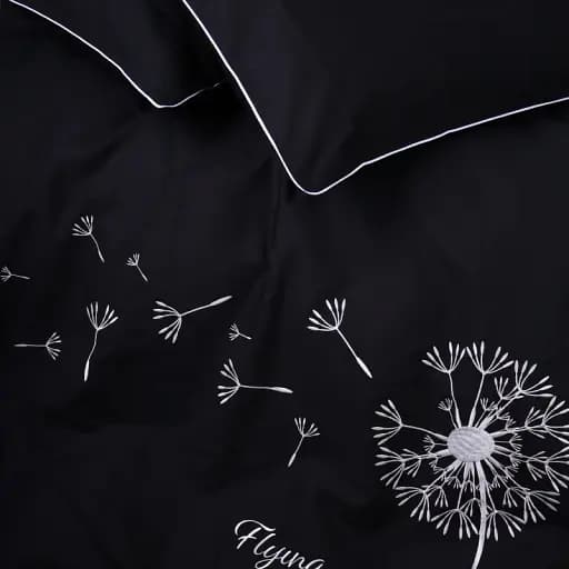 Простирадло MirSon Ranforce Elite 16-9000 Black Stone "Flying" 220x240 см чорне (2200008700676) - фото 7