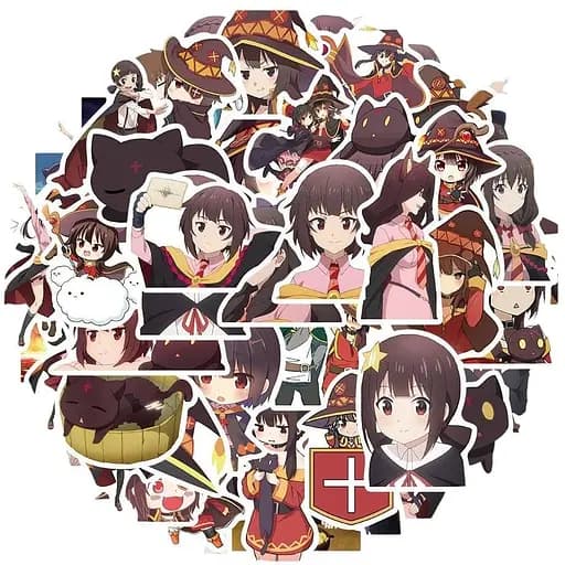 Стикерпак GeekLand KonoSuba Megumin 50 штук - фото 1