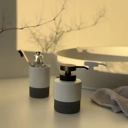 Комплект аксессуаров для санузла МВМ My Home Stockholm бело-серый (MVM-MH-45 WHITE/GRAY) - фото 14