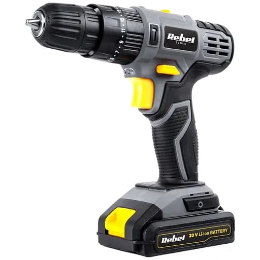Дриль-шуруповерт Rebel RB-1002 акумуляторний ударний - фото 2