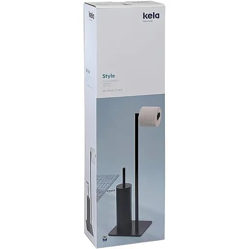 Набор аксессуаров для туалета Kela Style 20x20x71 см черный (22498) - фото 7