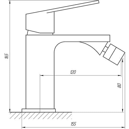 Смеситель для биде TOPAZ LEXI TL 21601-H57-BL - фото 4