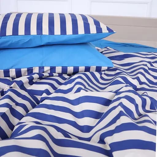 Простирадло MirSon Ranforce Elite 17-4783 Columbus 150х220 см блакитне (2200008968366) - фото 5