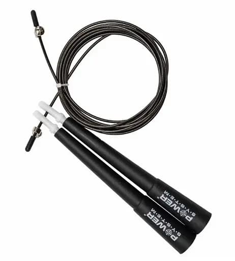 Скакалка скоростная Power System PS-4033 Crossfit Jump Rope Black 2,8 м (PS-4033_Black) - фото 2