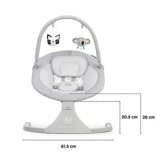 Електричне крісло-гойдалка Kinderkraft Luli Grey (4118) - фото 10