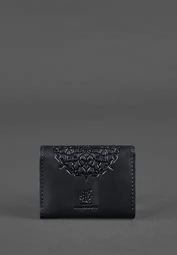 Кожаный кард-кейс 3.0 синий с мандалой - фото 5