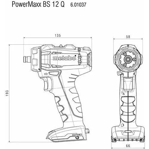 Дриль-шуруповерт Metabo PowerMaxx BS 12 Q [601037500] [119770] - фото 5