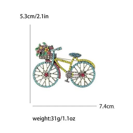 Брошь Велосипед брошь-булавка - фото 2