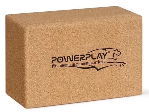 Блок для йоги PowerPlay PP_4006 из коркового дерева Cork Yoga Block (PP_4006_Cork) - фото 1