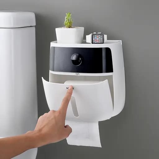 Набор аксессуаров для ванной комнаты My Home МВМ-01 белый с черным (MVM-MH-01 WHITE/BLACK) - фото 6