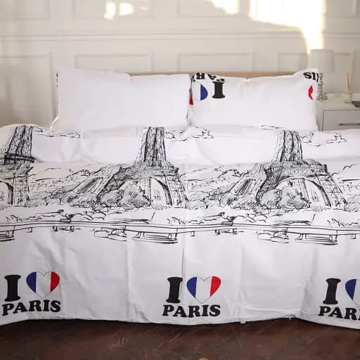 Простирадло MirSon Ranforce Elite 17-4743 Paris 220x240 см біле (2200008930042) - фото 2