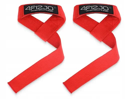 Лямки для становой тяги 4FIZJO Deadlift Straps Red (P-5905973402286) - фото 1