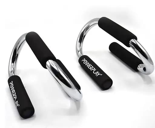 Упоры для отжиманий PowerPlay 4318 Push-Up Bars Stell металлические (S-образные) (PP_4318) - фото 4