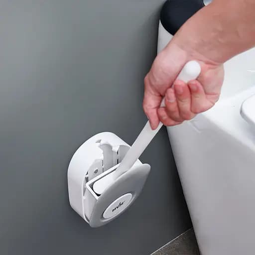 Набор аксессуаров для ванной комнаты МВМ My Home MVM-15: BP-34, BP-14, BP-15, белый с серым (MVM-MH-15 WHITE/GRAY) - фото 5