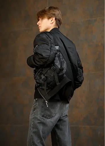 Мужская сумка бананка Sambag Dynamicdart черная 38 × 21 × 7 см (80411702m) - фото 4