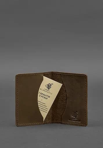 Мужской кожаный кард-кейс (визитница) 6.0 Карбон темно-коричневый - фото 4